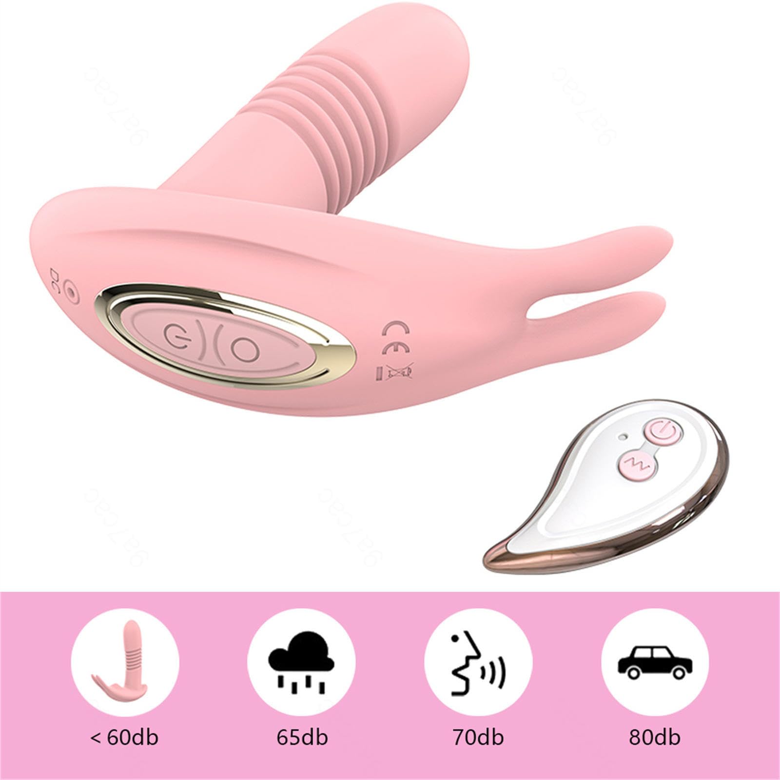 Tragbar Butterfly Vibrator Dildo Vibratoren für Sie G-punkt und Klitoris, 10 Vibrationsmodi, Sex Spielzeug für die Frau, Stark Klitoris mit Fernsteuerung,Paare Sexspielzeug Sex Toy