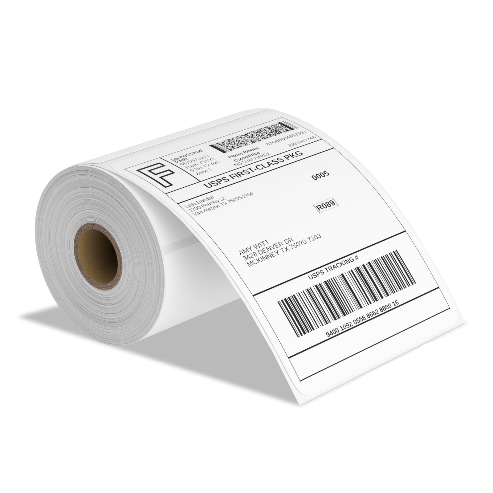 9527 Product 4" x 6" Thermal Labels for Zebra Rollo Direct Thermal Printers, 1 Roll 250 Labels Blank Direct Thermal Shipping Label