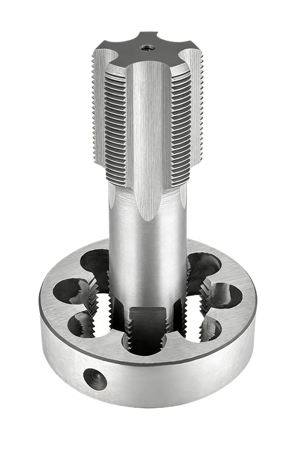 Zestaw metrycznych gwintowników i matryc M56, stal szybkotnąca, prawa ręka, skok 1,5-5,5 mm do precyzyjnego gwintowania metalu, 1 sztuka