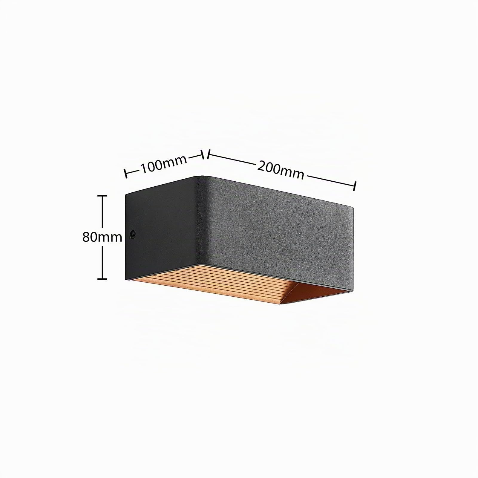 Arcchio LED Wandleuchte, Wandlampe Innen Karam (Modern) in Schwarz aus Aluminium (1 flammig) - Wandstrahler Wandbeleuchtung Schlafzimmer/Wohnzimmer Wohnzimmerleuchte