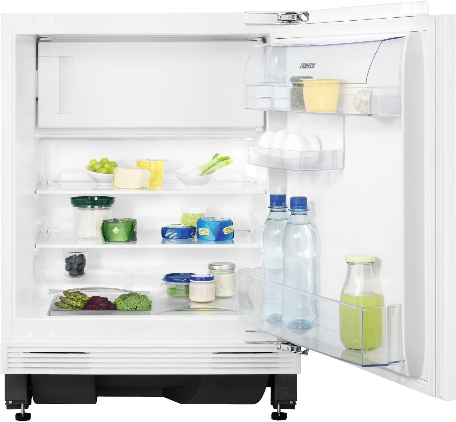 Zanussi Under Counter Integrated Fridge With Icebox, White, ZEAN82FR [Energy Class F]