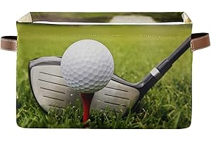 Sport Golf Ball Theme Storage Basket Bins