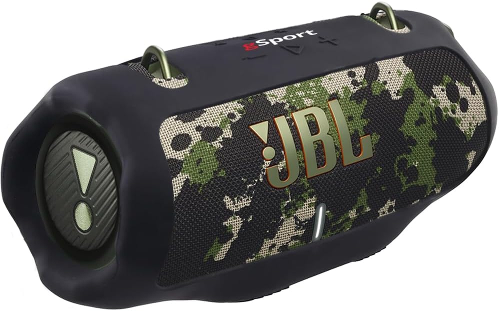 JBL Xtreme 4 Bluetooth Speaker with gSport Carbon Fiber Case (Blue)