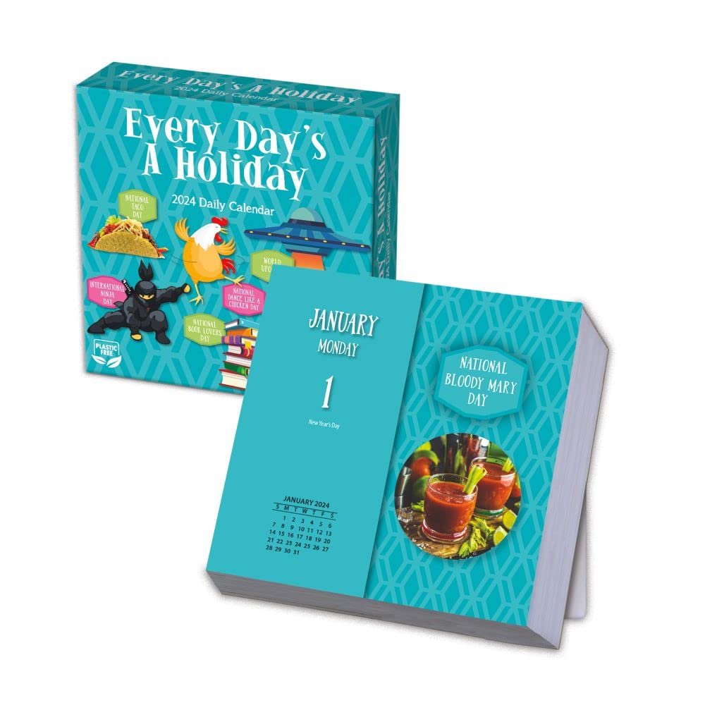 Amazon.com: TURNER PHOTOGRAPHIC Everyday's a Holiday Photo Box Calendars  (24998052004) : Office Products