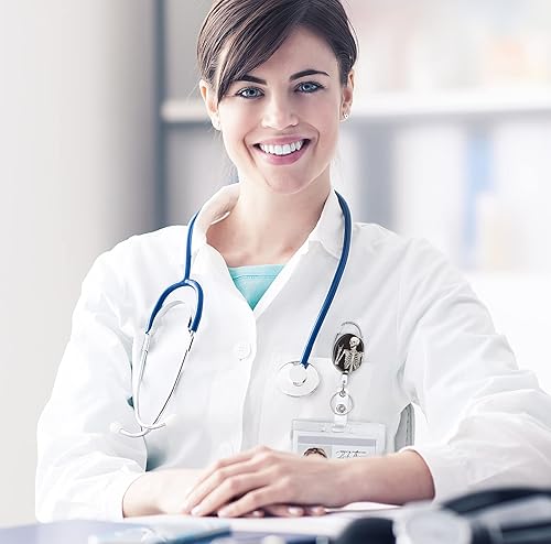 Miniatura 5 de Carretes retráctiles para insignias, de doble cara, con llavero, clip y llavero, cuerda de nailon duradera