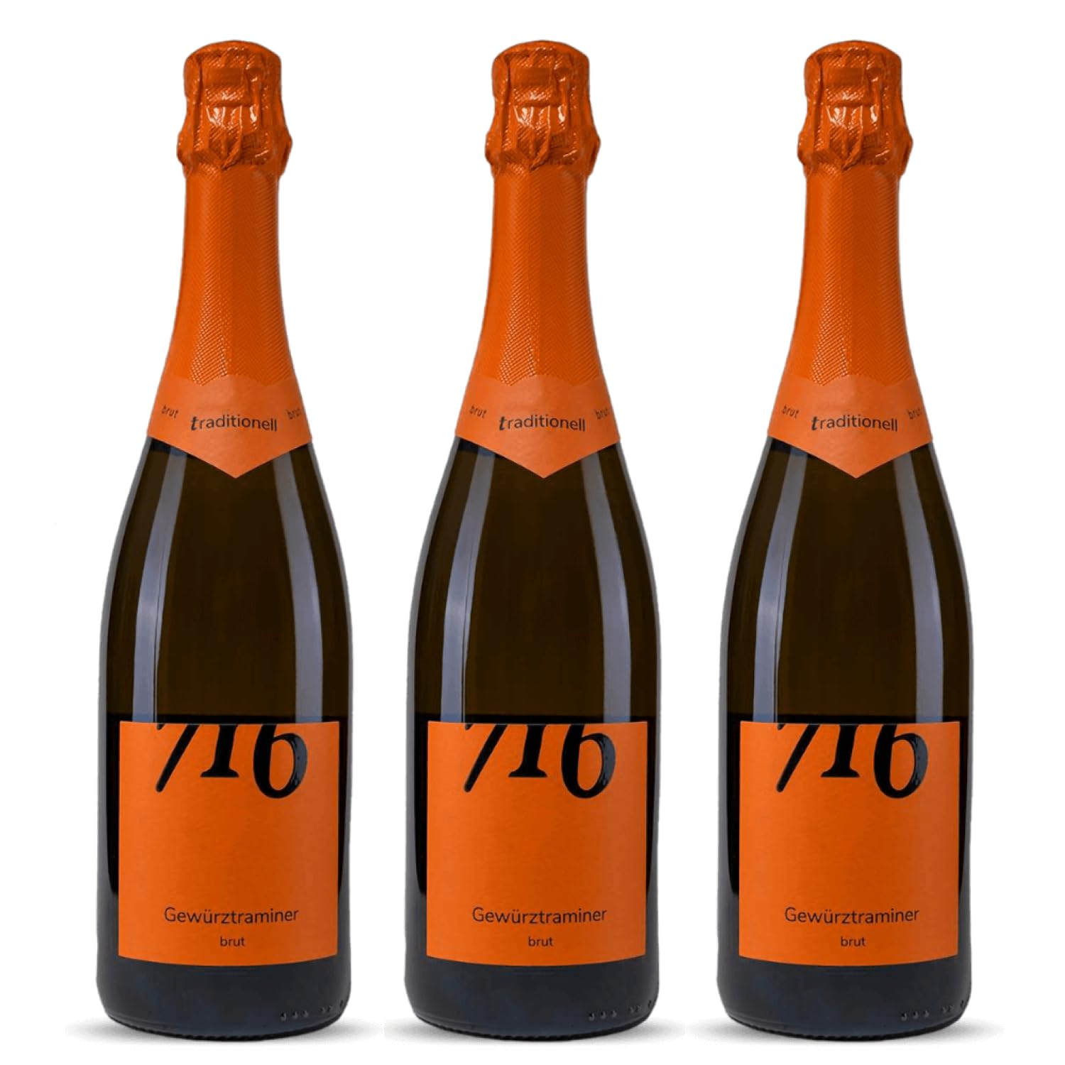 Winzerhof Ebringen Gewürztraminer Sekt b.A. Brut 716 Weißwein Wein Deutschland inkl. FeinWert E-Book (3 x 0,75 l)