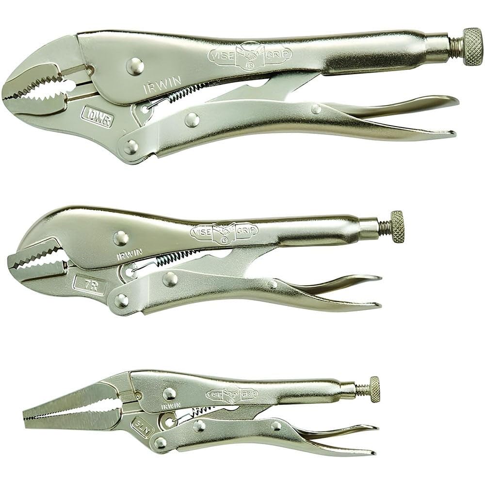IRWIN VISE-GRIP Pliers Set, Locking Pliers, 3-Piece (323S), Silver