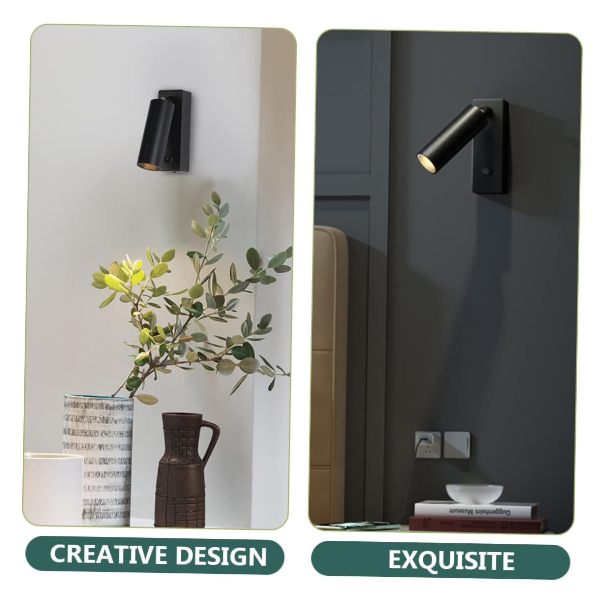 Luz De Lectura Led Para Pared Foco De Pared Giratorio Para Cabecera Dormitorio Mesita De Noche Para Cama