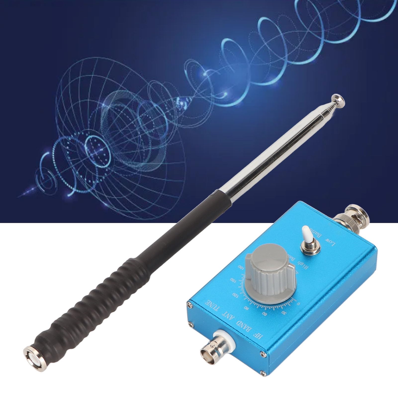 Antenne à Ondes Courtes Réglable Professionnelle HF3-30 MHz pour Une Utilisation Intérieure et Extérieure, Kit D'antenne Portable, Alliage D'aluminium Durable, 1 X Radio à Ondes Courtes