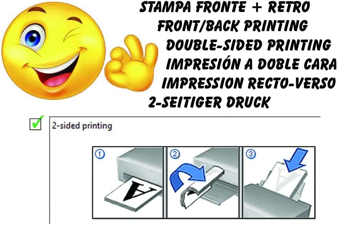 Carta FSC A5 120g 200 Fogli Bianca Spessa per Stampa Laser Inkjet