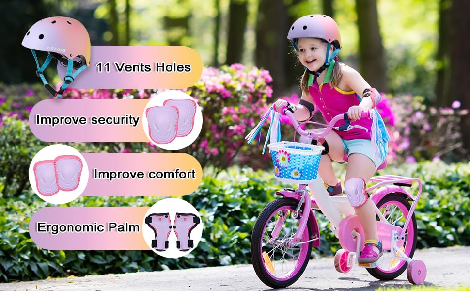 Image of Kids Bike Helmet,Toddler Skateboard Helmets for Ages 2-3-5-8-14 Years Boys Girls，Adjustable Multi-Sport Bicycle Skateboarding Football Roller Skating Scooter Rollerblade Balance Bike Helmet