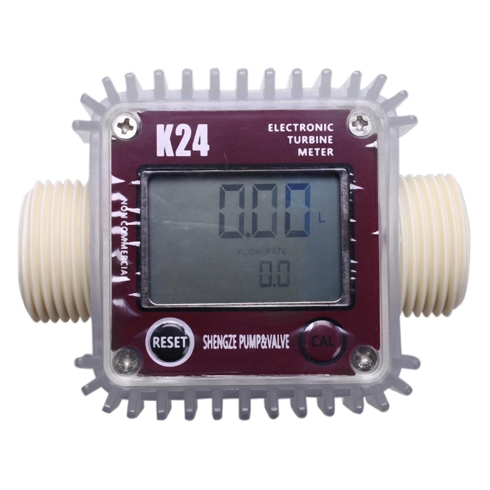 SDGBCXD flow meter, Digital LCD Display K24 Fuel Oil Tester Liquid Flow Meters Measuring Tools