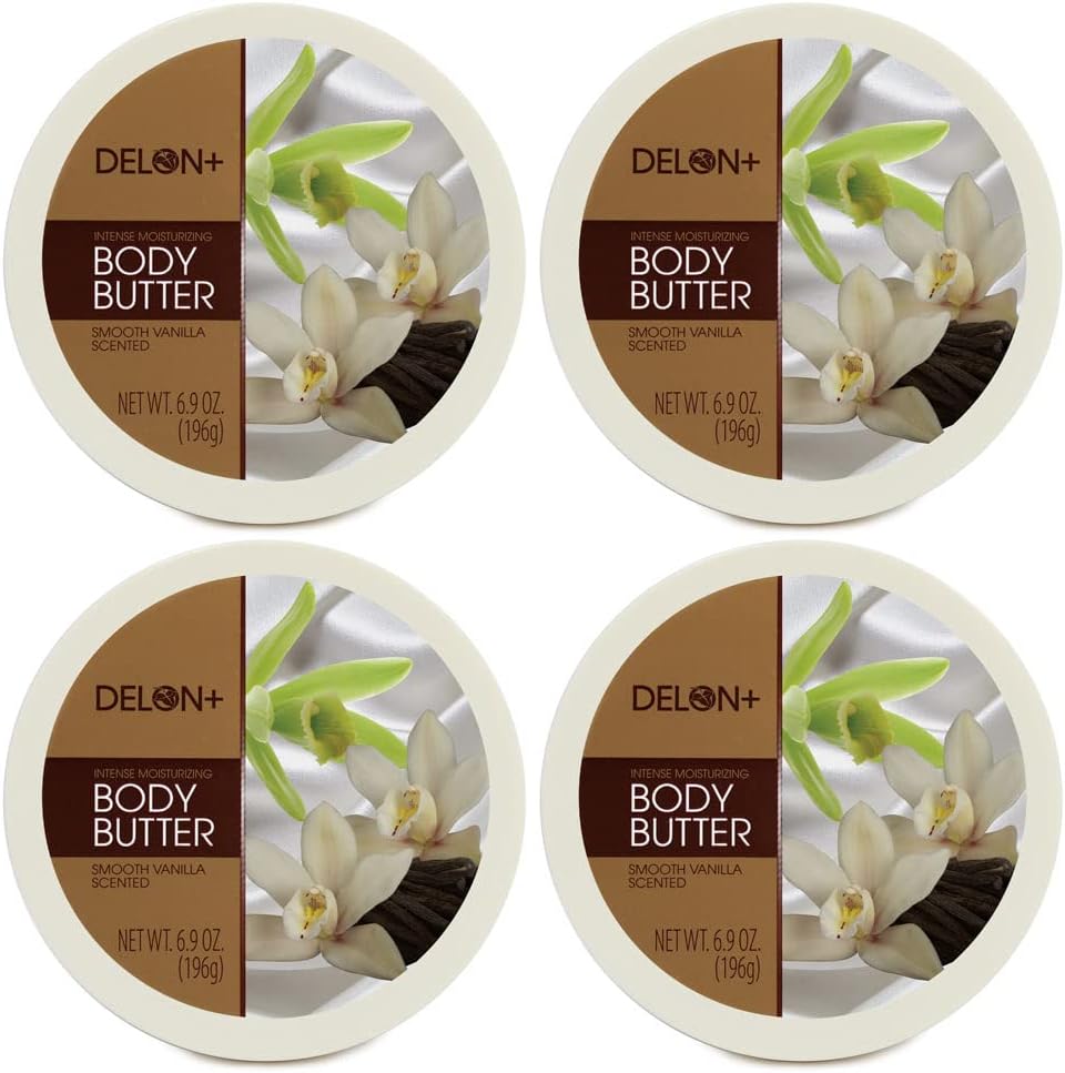 Delon+ Delon Intense Moisturizing Smooth Vanilla Body Butter 6.9 Oz (4