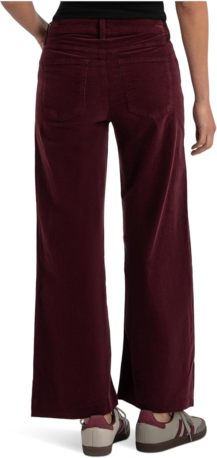 KUT from The Kloth Womens Meg High Rise Fab Ab Wide Leg Raw Hem-Long Inseam - Image 2