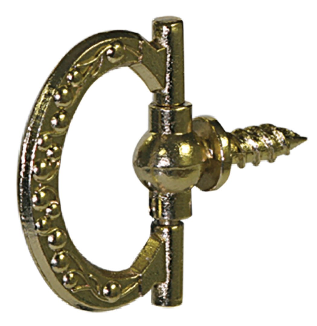 Anneaux de suspension à vis motif floral 3/4" Hillman 122220