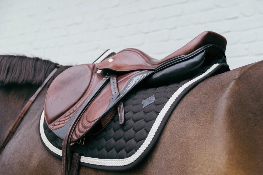 Kentucky Horsewear - Sottosella con cordoncino intrecciato - sottosella - saltare - nero