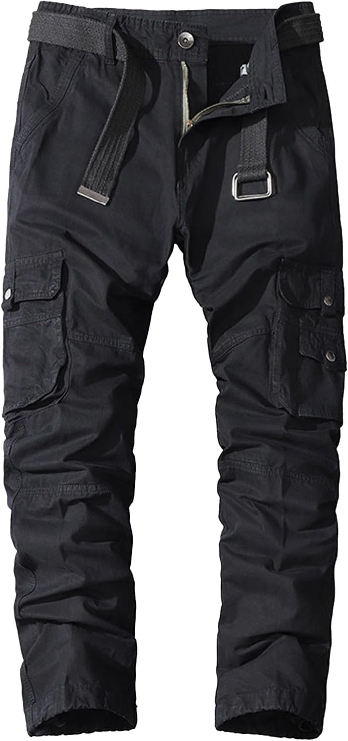 Generisch Cargo Trousers Men's Outdoor Trousers Military Trousers Cargo Trousers Cotton Work Trousers Hunting Trousers with Many Pockets Ranger Trousers Relaxed Fit Trekking Trousers Army Hiking