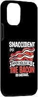 Vista 27 de iPhone 12 mini Bacon Snaccident Funny Bacon Lover Pig Pork Humor Men Women Case