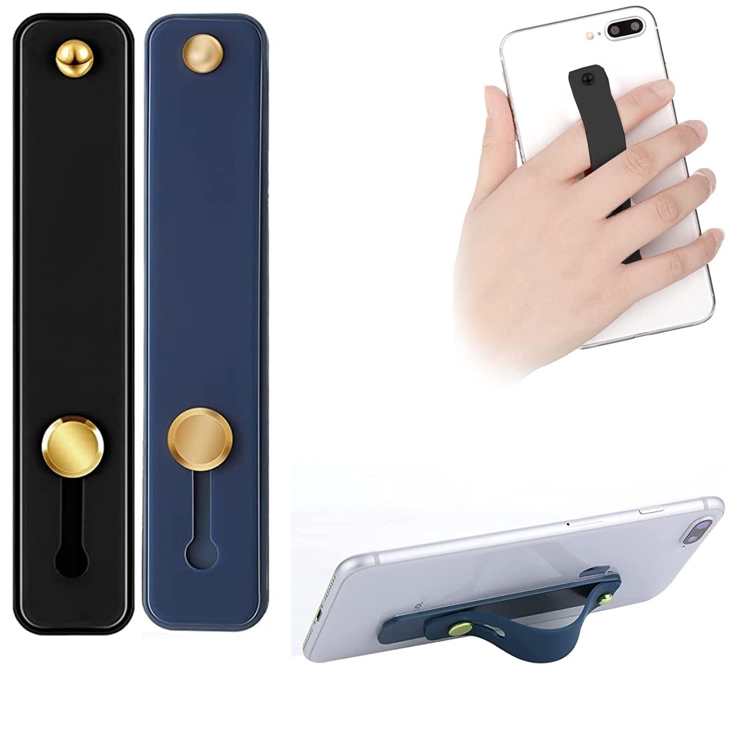 Universal Portable Silicone Kickstand Phone Grip Finger Ring Holder Strap Stand for Most Smartphones (3)-image-22