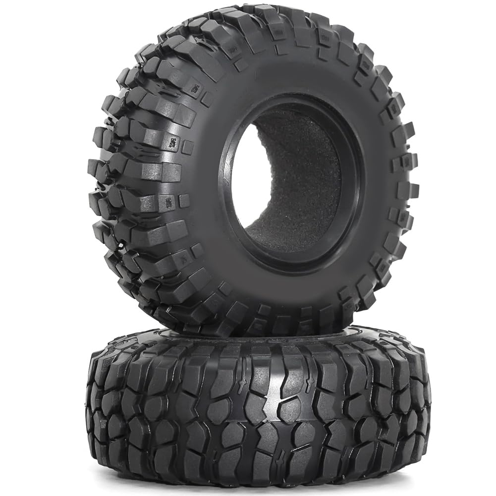 4PCS 1.9 "Pneu d'escalade Universel 106mm Pneu de Terrain Rocheux avec Doublure Interne pour Crawler Rc 1/10