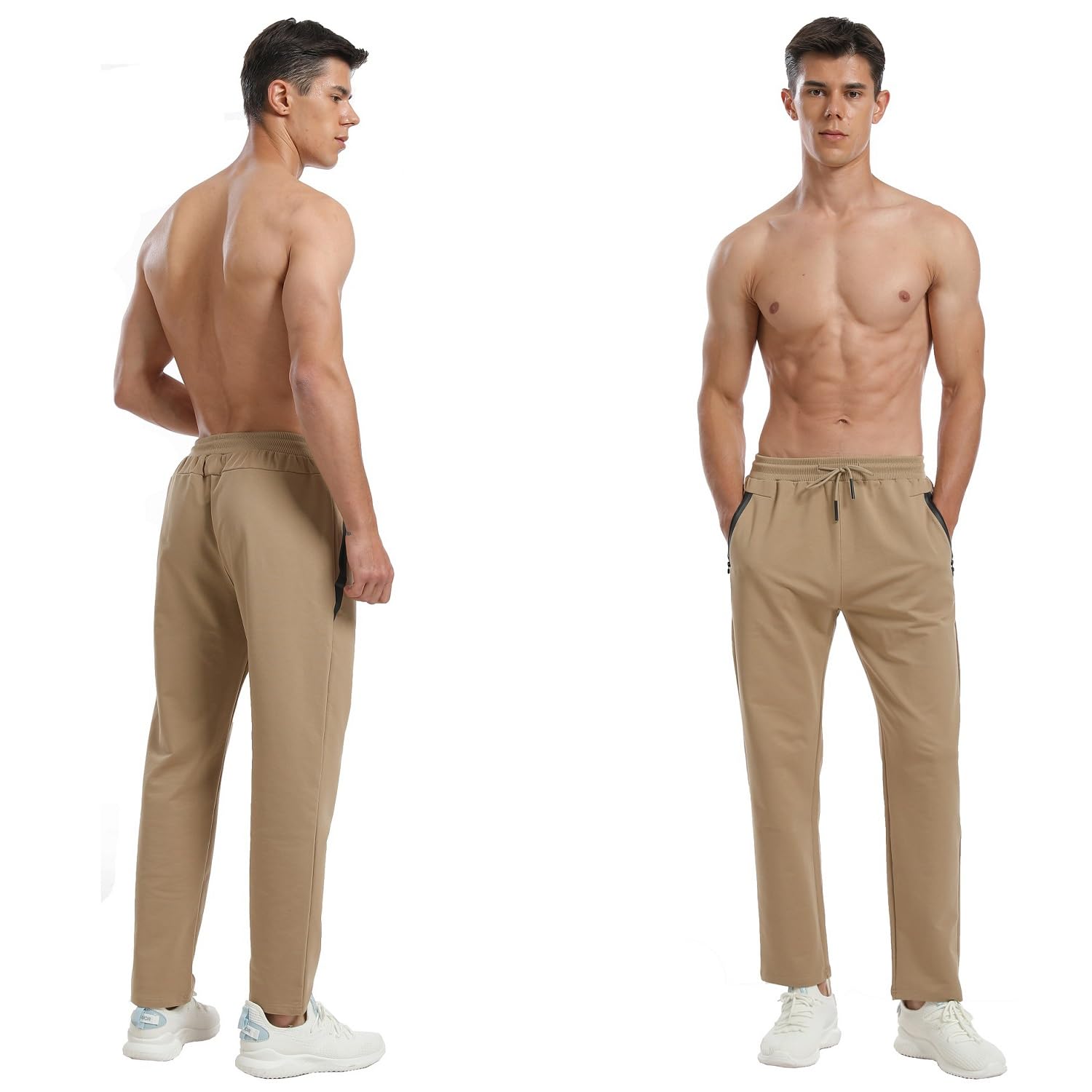 ZOXOZ Pantaloni Sportivi Uomo Cotone con Elastico in Vita