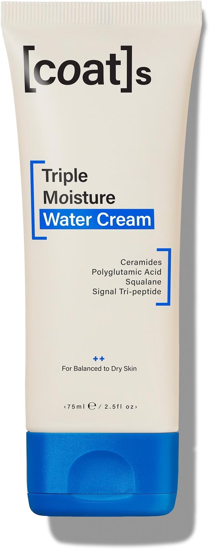 COATS Triple Moisture Water Cream – Lightweight, Oil-Free Face Moisturizer – Protects the Skin Barrier for Long-Lasting Hydration – Dermatologically Approved, Designed for Teens + Young Skin – 2.5 oz