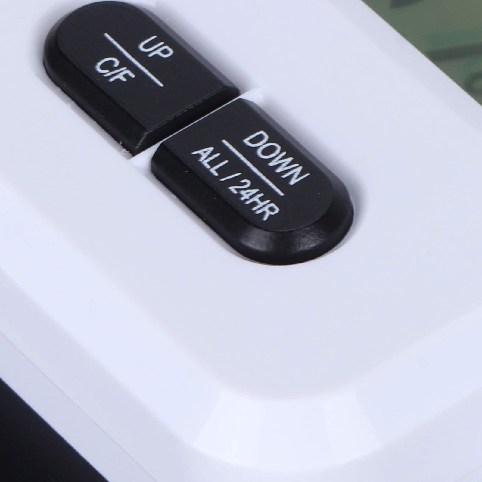 Thermometer Hygrometer, Indoor Thermometer Hygrometer Digital Thermometer Hygrometer Temperature and Humidity Clock Digital Kitchen Clock for Home (White)