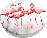 Vista 18 de Ouqiuwa Fundas redondas y lavables para taburetes de bar con lunares rojos y blancos de 14 pulgadas