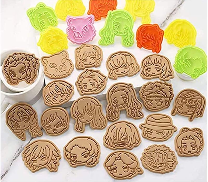 販促10セットx個鬼滅の刃クッキー型 鬼滅クッキー型抜き 竈門 炭治郎 禰豆子 我妻 善逸 嘴平 伊之助 栗花落 カナヲ 冨岡 義勇 胡蝶 しのぶ 煉獄 杏寿郎 宇髄 天元 時透 無一郎 製菓 小芭内 実弥 手作り 鬼舞辻 豚の頭 行冥 伊黒 珠世 物品 キッチン
