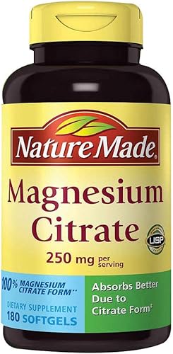 Miniatura 8 de Nature Made Softgels citrato de magnesio 250 mg 120 cuentas para soporte de nutrición los envases pueden variar