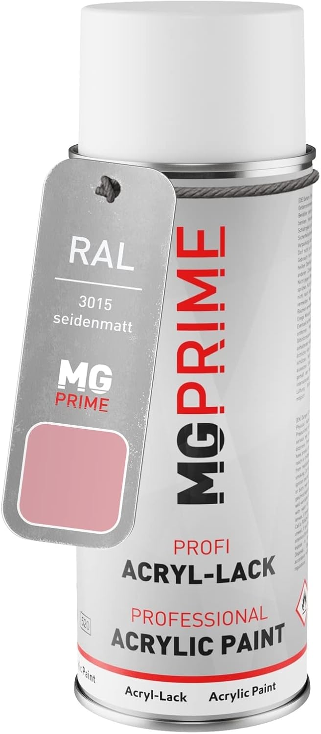 Bombe de Peinture Acrylique RAL 3015 Rose Clair