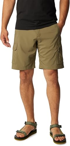 Columbia Silver Ridge Short Cargo Utilitaire pour Homme, Vert Pierre., 50W x 12L