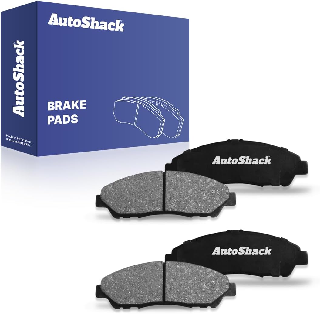 AutoShack Front Ceramic Brake Pad Set for Honda & Acura, Pilot 2009-2015 MDX 2007-2013 RLX 2014-2020 ZDX 2010-2013, AWD FWD V6 3.5L 3.7L