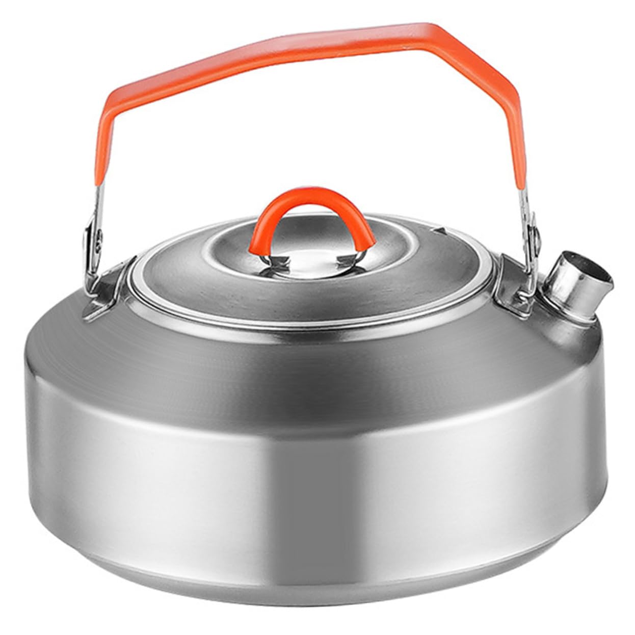 STOBAZA Outdoor Water Pot Stainless Kettle Easy to Hold Camping Tea Kettle Portable Stovetop 304 Steel Material