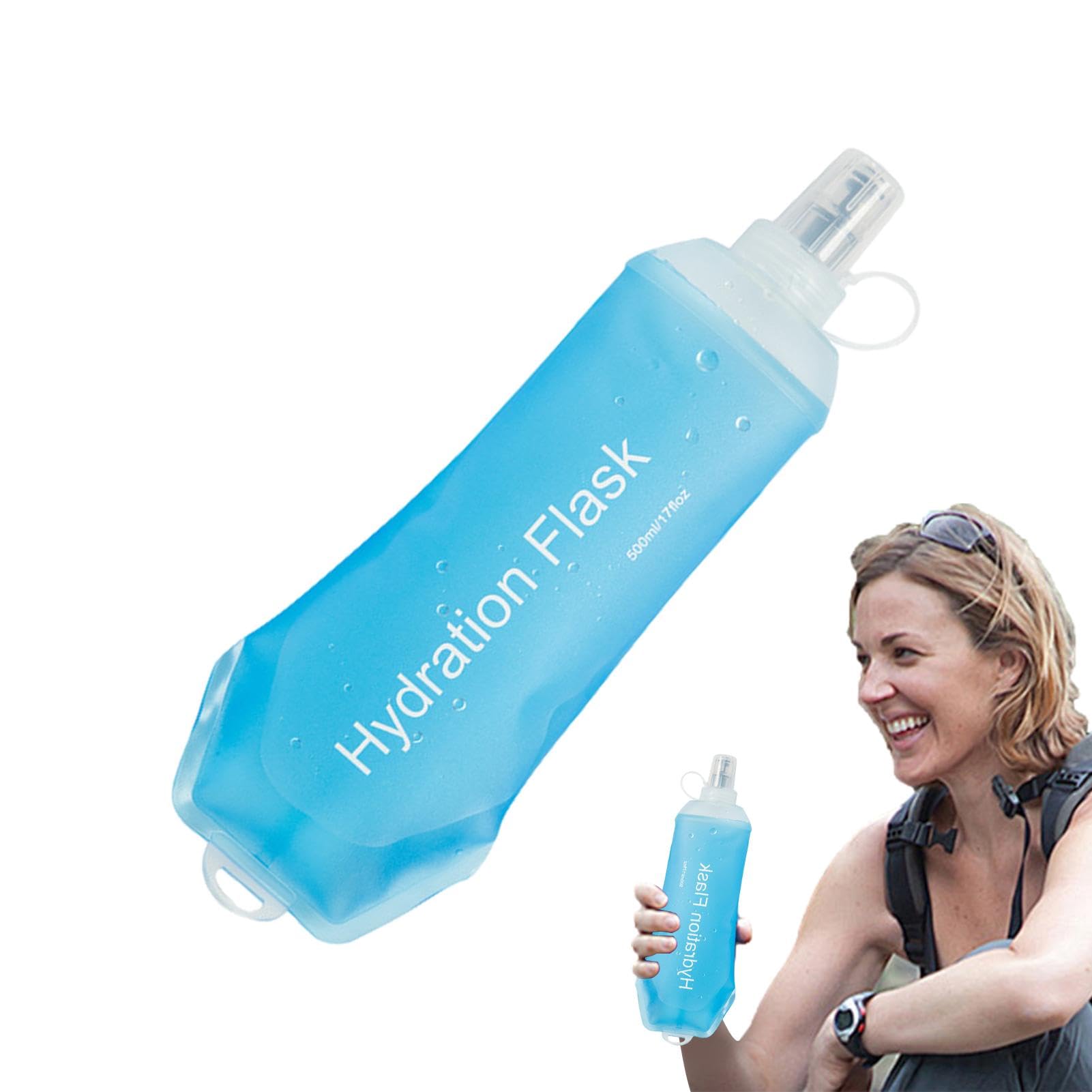 2 Borracce Pieghevoli 500ml - In TPU Senza BPA Per Sport - Foto 7