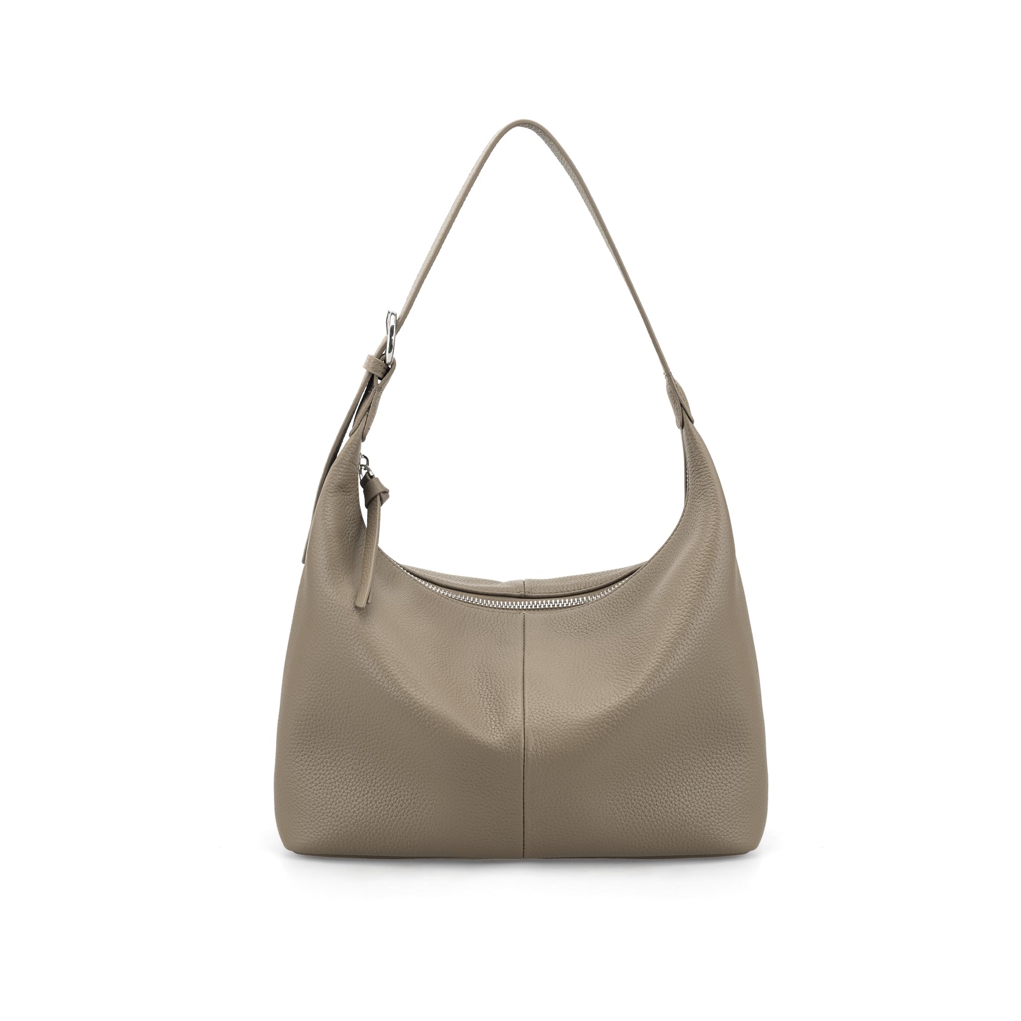 befen Genuine Leather Slouchy Hobo Bags for Women Ultra Lightweight Leather Purses Shoulder Handbags Satchel for Work Casual