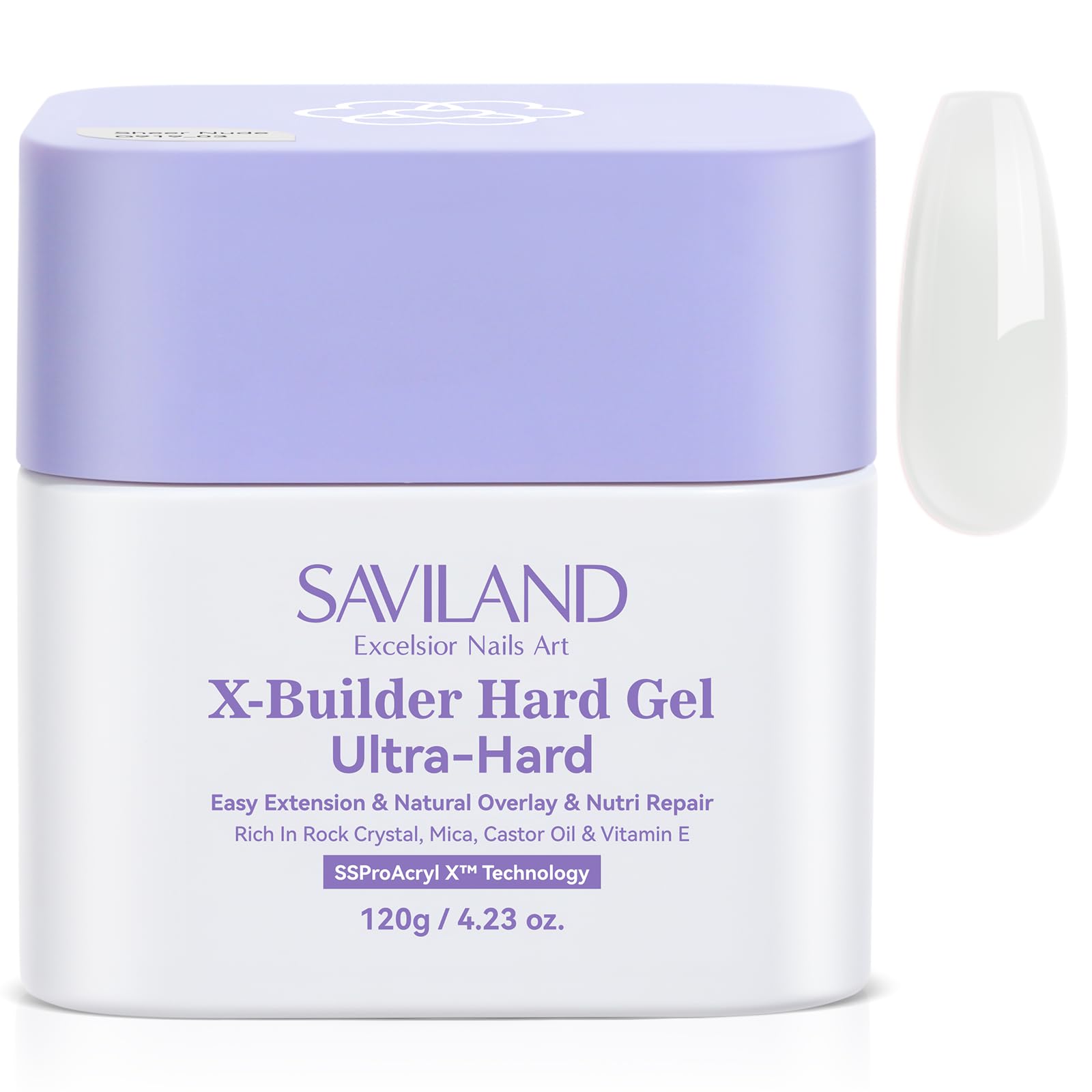 Ultra-Hard Builder Gels: 120g Milky White Hard Gel for Nails U V Need Builder Gels for Nails Nail Extension Gel for Nail Builders Base Strengthen Ideal Apex Easy Nail Art DIY Travel Home Use