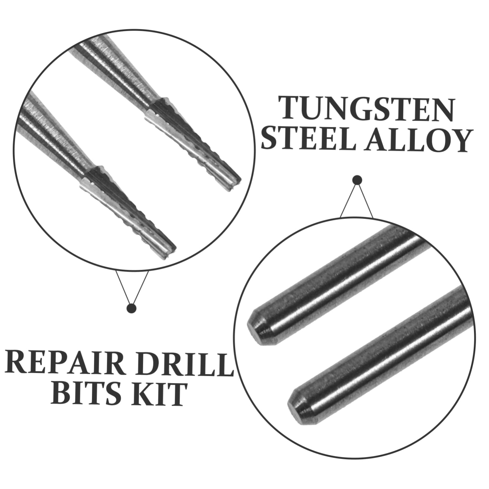 25piezas Brocas De Reparación De Parabrisas De Automóvil Kit De Reparación De Grietas De Brocas De De Tungsteno para Arreglar Daños Ventanas