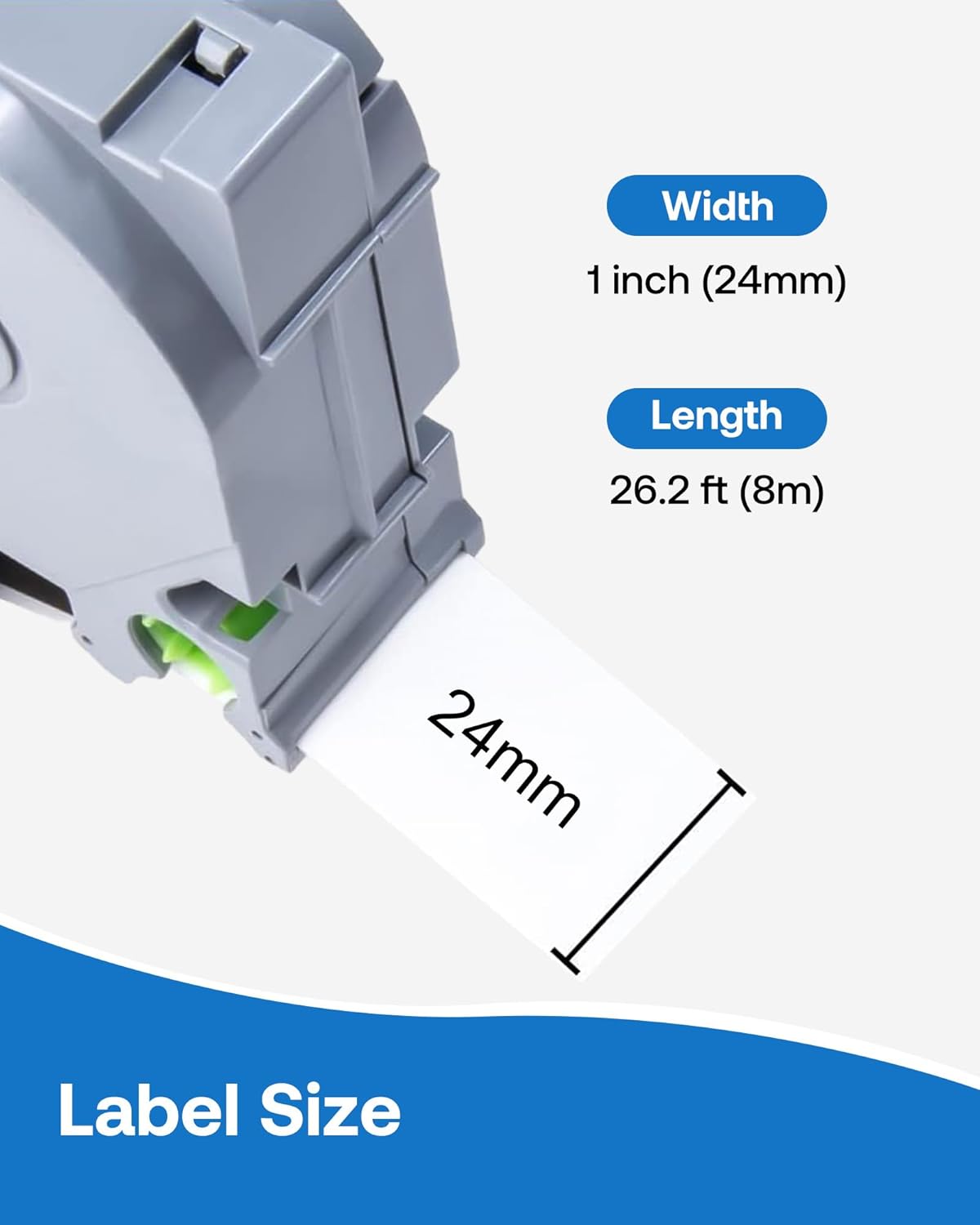 TZE-251 Tape Replacement Compatible for Brother P-Touch TZe-251 Black on White 1 Inch Labels 24mm 0.94 Laminated Label Tape for Ptouch PTD400 PTD410 PT-D610BT PTD460BT, 4 Pack - Image 2