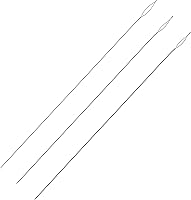 Vista 11 de The Beadsmith Basic Elements - Agujas plegables de 2.5 pulgadas de largo, alambre trenzado flexible, ojo grande, fácil de enhebrar, 4 agujas medianas