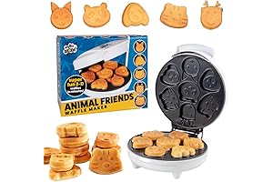 Animal Mini Waffle Pan Maker - Nonstick Waffler Iron Breakfast Kids Adults