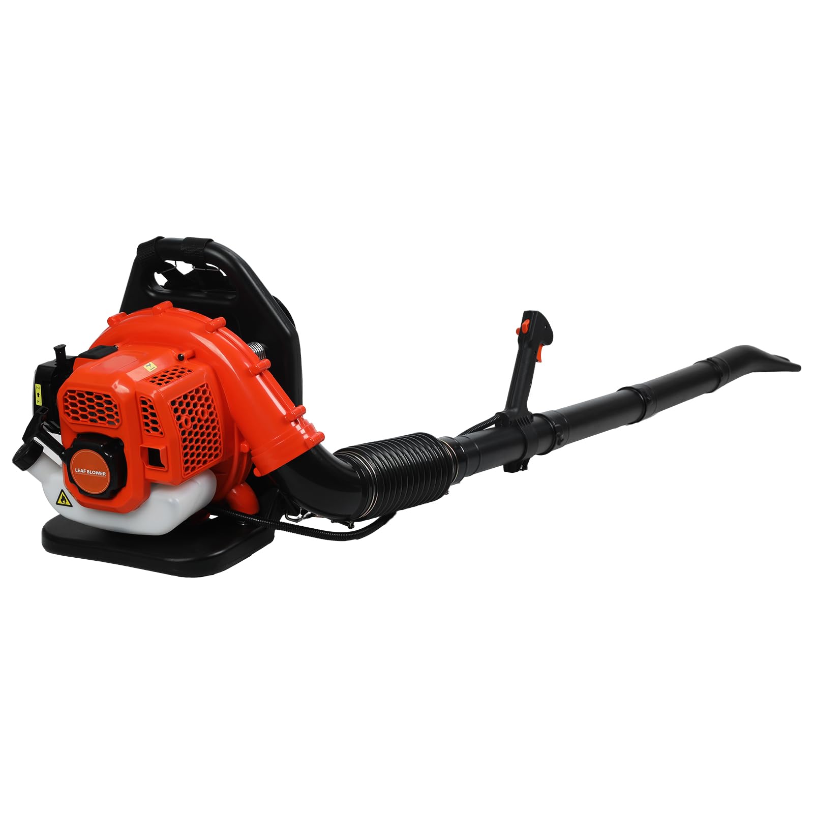 52CC Plecak gazowy dmuchawa do liści, 2-suwowa, zasilana gazem, 205 km/h, 550 CFM, wydajna dmuchawa do trawnika, do liści, kurzu, śniegu, plecaka, do pielęgnacji trawnika, odśnieżarki do użytku na
