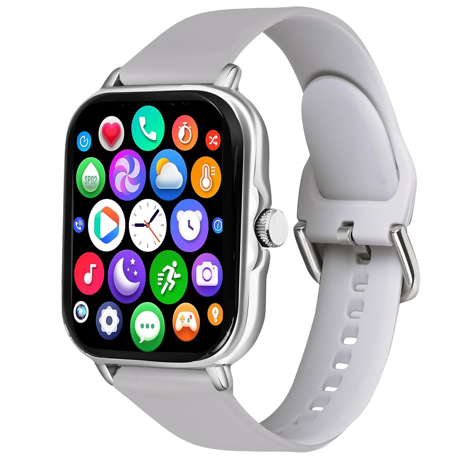 H06 Bluetooth Smartwatch for Men & Women | Fitness & Health Tracker with Heart Rate, Blood Oxygen & Sleep Monitor (Grey) (Grey)-picture-15