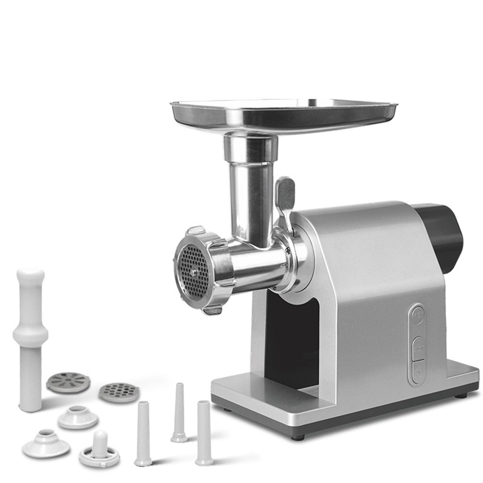 FHRKA Meat Grinder, 2000W Electric Food Grinder Sausage Stuffer and Grinder with 3 Different Cutting Plates, Sausage Tube & Kubbe Kits