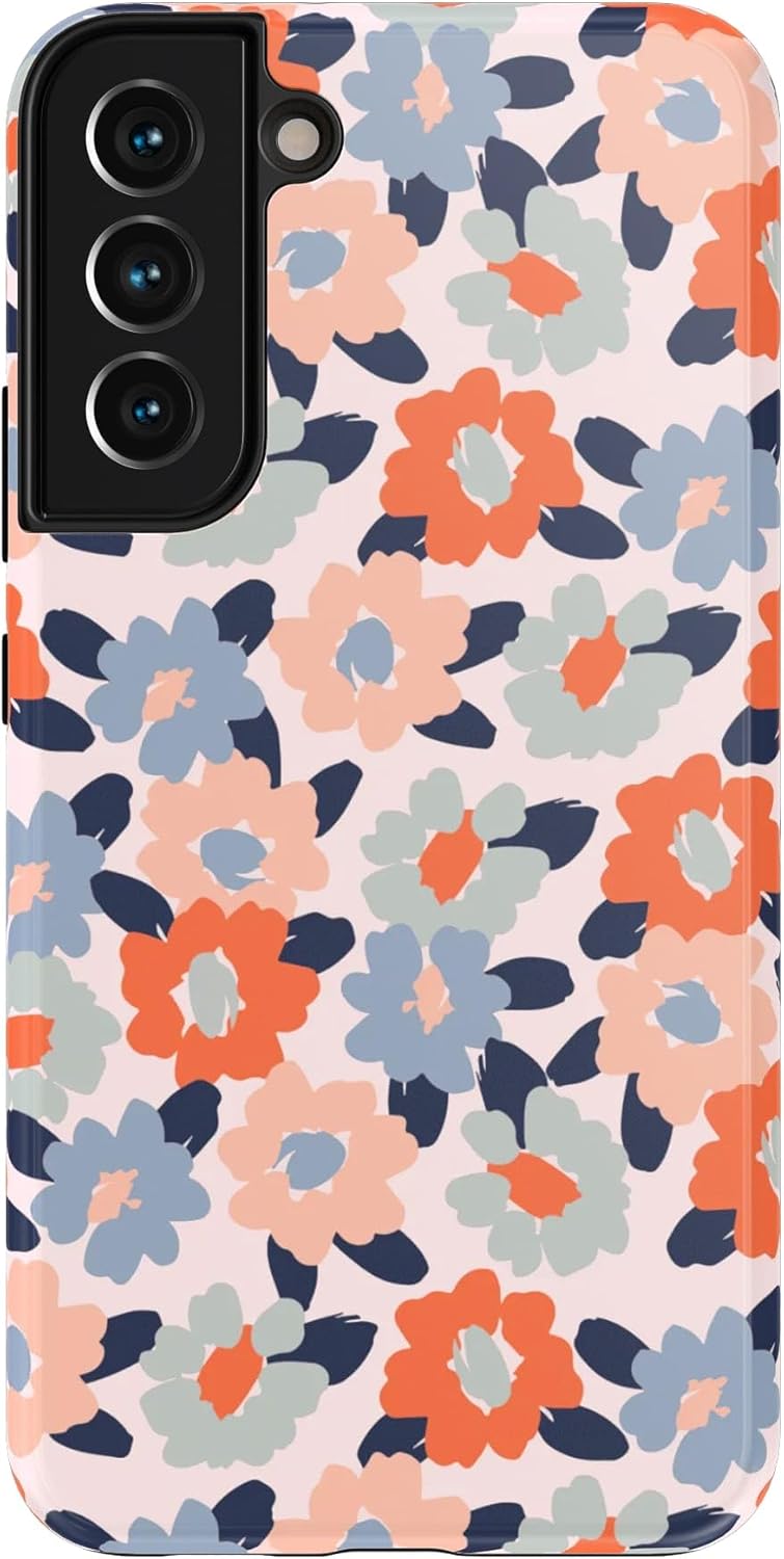 Casely Galaxy S22 Plus Case | Field of Flowers | Pastel Floral | Essential Slim Dual-Layer Protective Design
