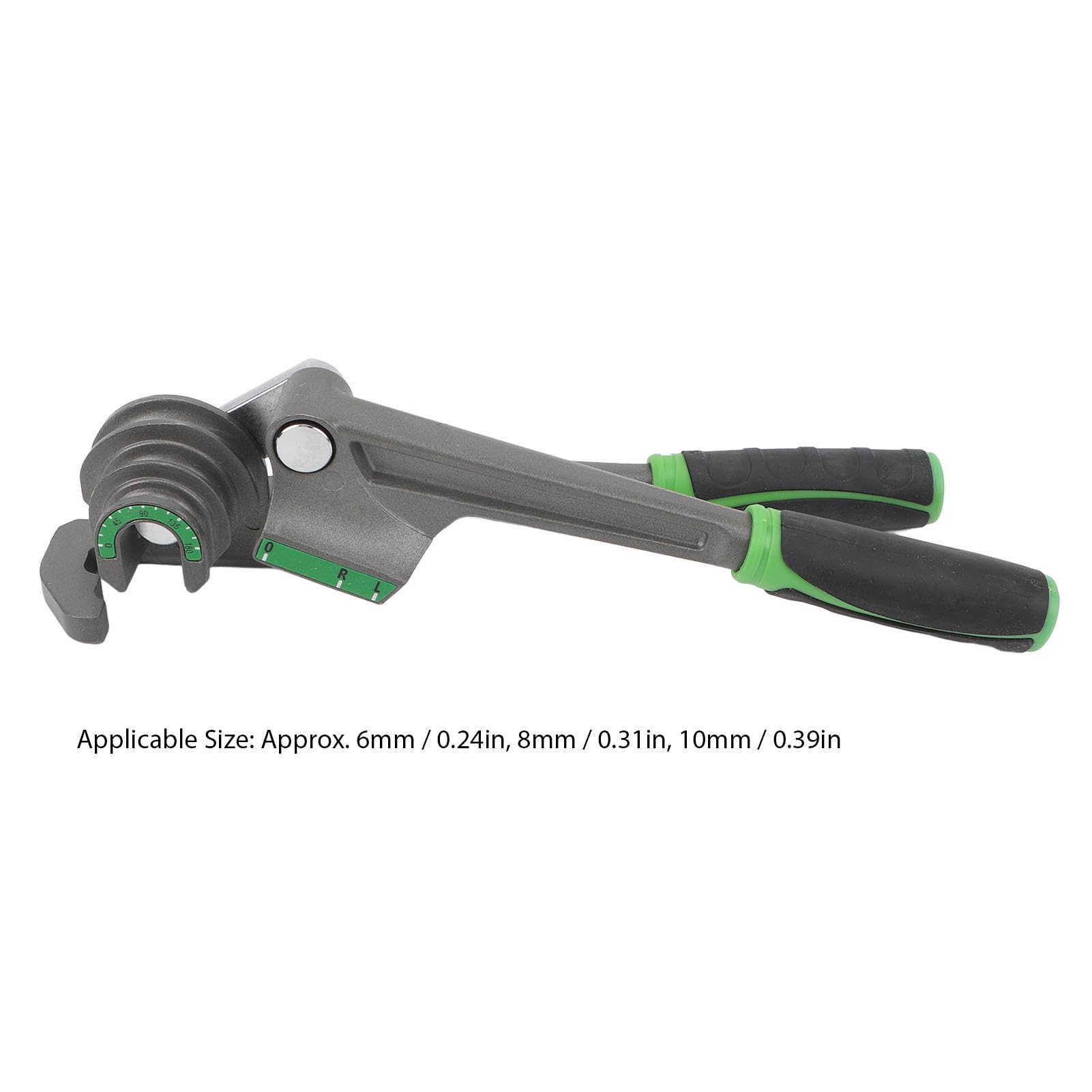SIXRUN Piegatubi in Lega di Alluminio Piegatubi 3 in 1 Strumento Manuale per Tubi in Rame da 6mm 8mm 10mm con Quadrante Ad Angolo Libero per la Riparazione del Frigorifero AC