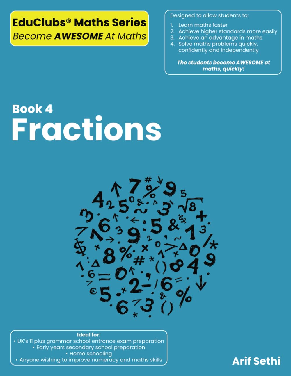Book 4 - Fractions (EduClubs Maths Series)