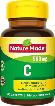 Nature Made Vitamin C 500 mg Caplets 100 Ct