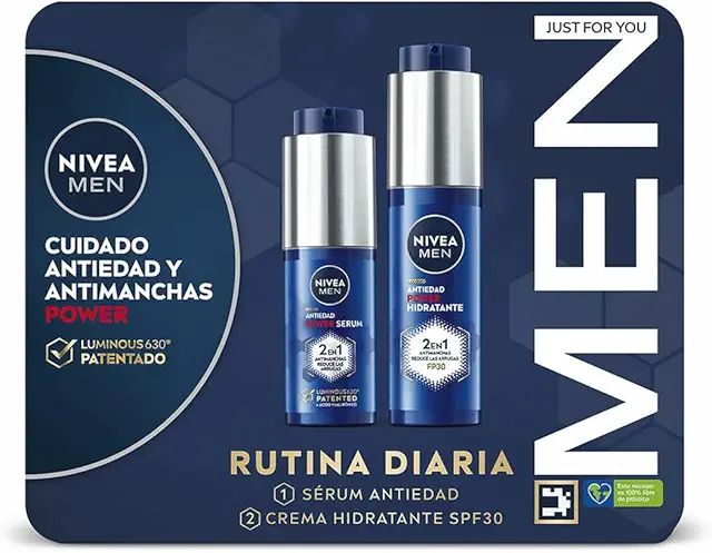 Kit Nivea Men 2 Piezas - Set de Cosmética Unisex con Sérum Antiedad