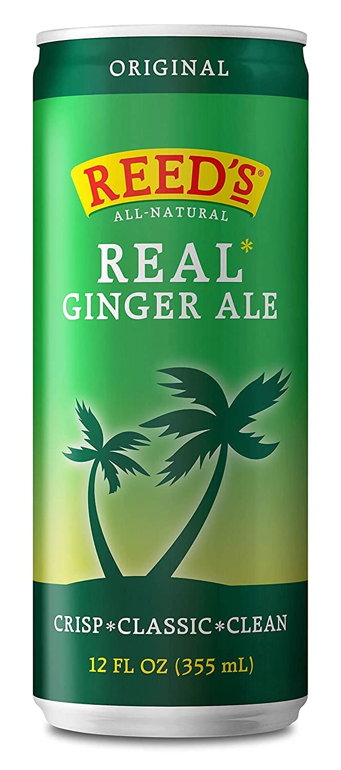 Reed's Real Ginger Ale - Made with Pressed Organic Ginger - Crisp, Classic Taste - 12oz Slim Cans, 24 Pack